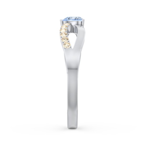 Split Shank Heart Promise Ring