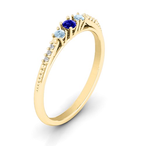Trinity Ring on Accented Band