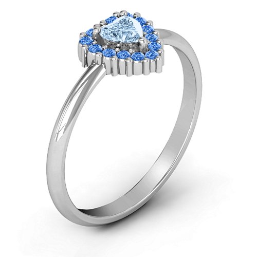 Heart with Halo Promise Ring
