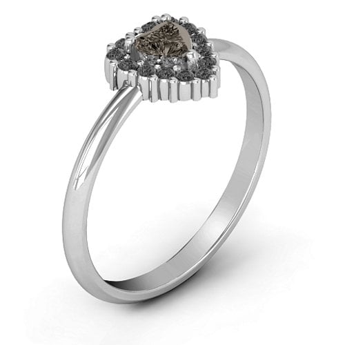 Heart with Halo Promise Ring