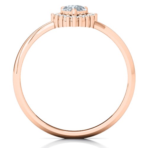 Heart with Halo Promise Ring