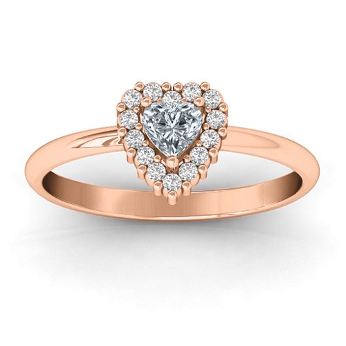 Heart with Halo Promise Ring