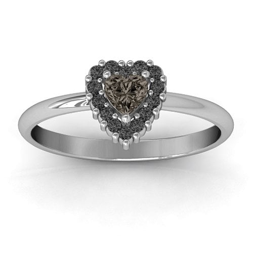 Heart with Halo Promise Ring