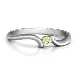 For Always Ring in 925 Sterling Silver with Peridot