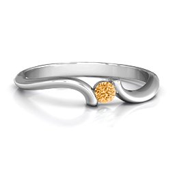 For Always Ring in 925 Sterling Silver with Citrine