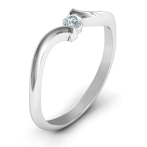 For Always Ring – Sterling Silver with Cubic Zirconia