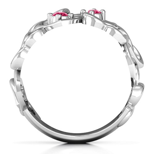 Your Heart and Mine Ring – Sterling Silver with Ruby
