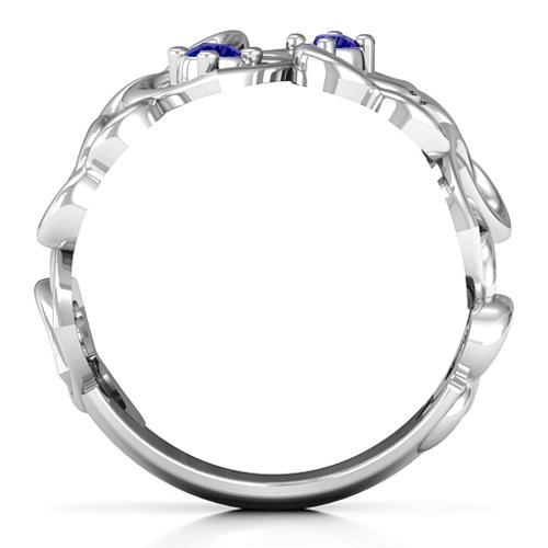 Your Heart and Mine Ring – Sterling Silver with Blue Sapphire