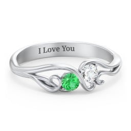 Swirl of Style Birthstone Ring