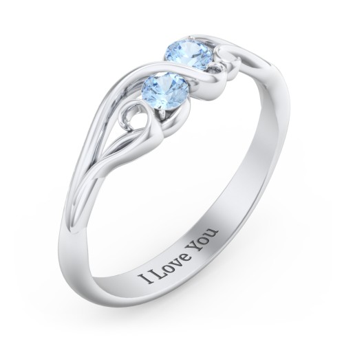 Swirl of Style Birthstone Ring