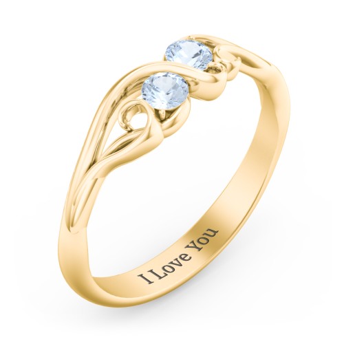 Swirl of Style Birthstone Ring