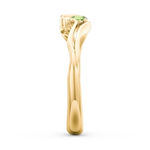 Swirl of Style Birthstone Ring