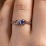 Swirl of Style Birthstone Ring – 10K White Gold with Citrine and Cubic Zirconia