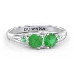 Darling Duo Double Gemstone Ring