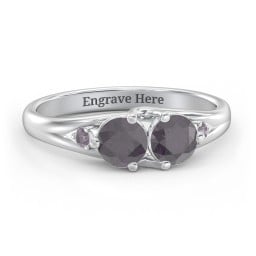 Darling Duo Double Gemstone Ring