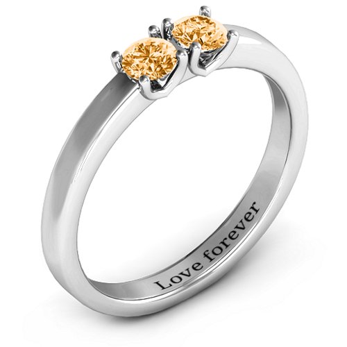 Meet In The Middle Two Stone Ring