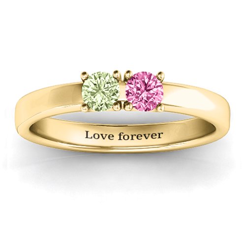 Meet In The Middle Two Stone Ring