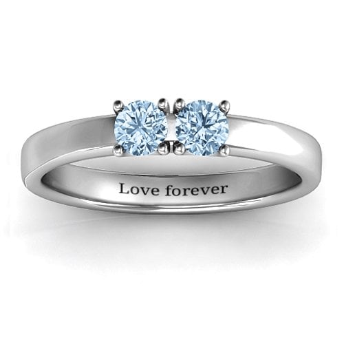 Meet In The Middle Two Stone Ring