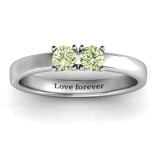 Meet In The Middle Two Stone Ring