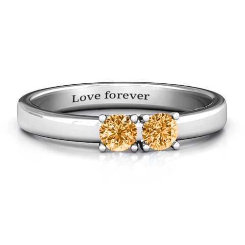 Meet In The Middle Two Stone Ring