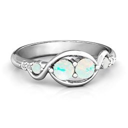 Classic Curves Two-Stone Ring
