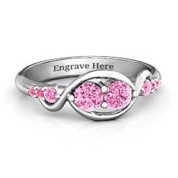 Classic Curves Two-Stone Ring