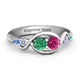 Classic Curves Two-Stone Ring