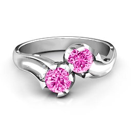 Two Stone Sparkle Ring