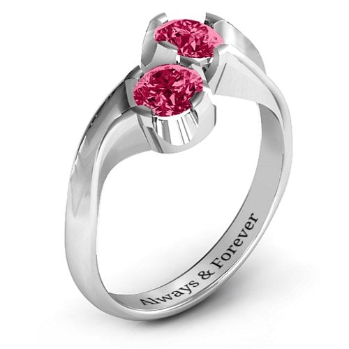 Two Stone Sparkle Ring