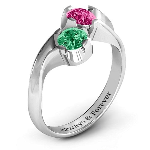 Two Stone Sparkle Ring