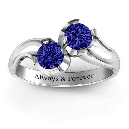 Two Stone Sparkle Ring