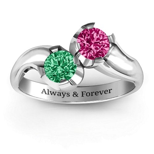 Two Stone Sparkle Ring
