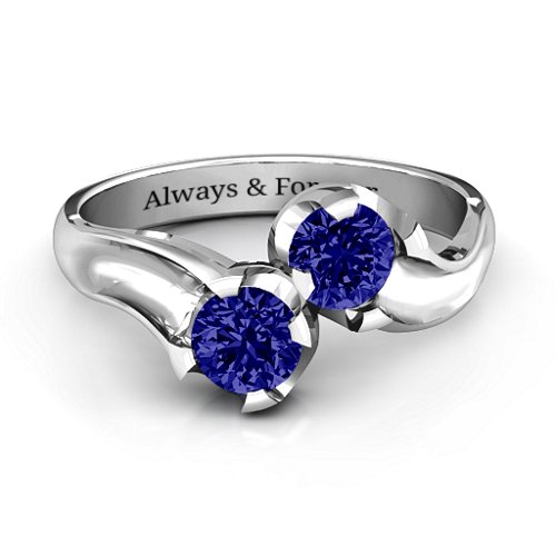 Two Stone Sparkle Ring