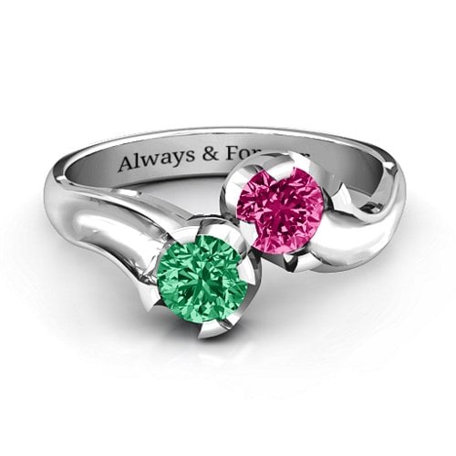 Two Stone Sparkle Ring