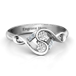 Element of Infinity Two Stone Ring