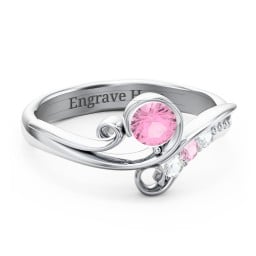 Family Flair Ring With 2-6 Birthstones