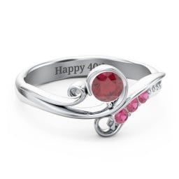 Family Flair Ring With 2-6 Birthstones