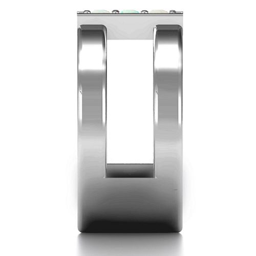 Layers Of Love Ring – Sterling Silver with Opal