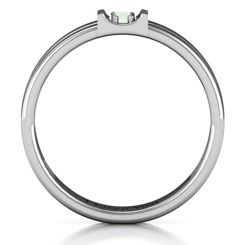 Layers Of Love Ring – Sterling Silver with Opal