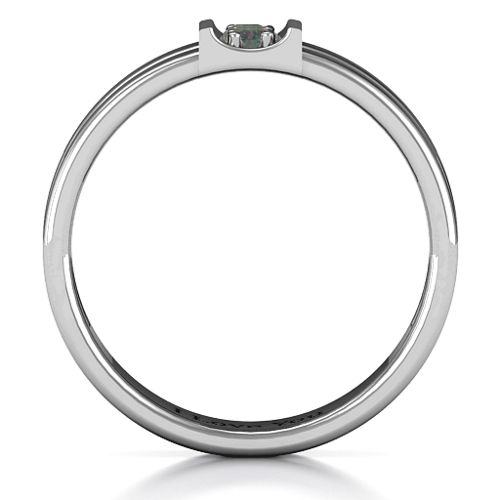 Layers Of Love Ring – Sterling Silver with Alexandrite