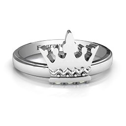 Royal Family Princess Tiara Ring in 925 Sterling Silver with Peridot