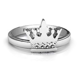 Royal Family Princess Tiara Ring in 925 Sterling Silver with Alexandrite
