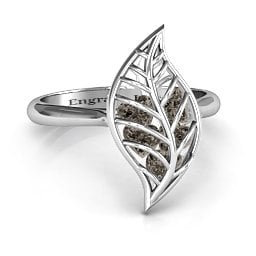 Mint to Be Cage Leaf Ring