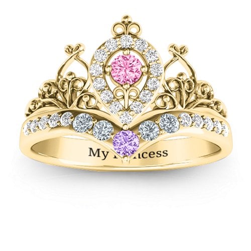 Queen Of My Heart Tiara Ring