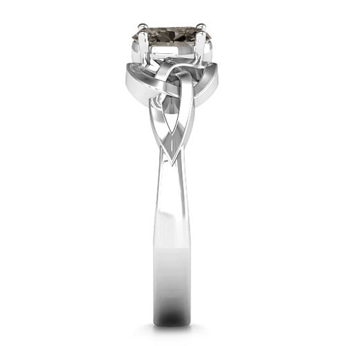 Trinity Knot Oval Gemstone Ring