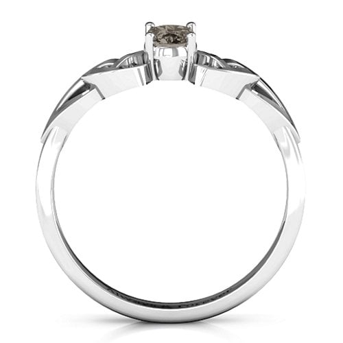 Trinity Knot Oval Gemstone Ring