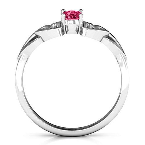 Trinity Knot Oval Gemstone Ring