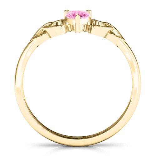 Trinity Knot Heart Crown Ring