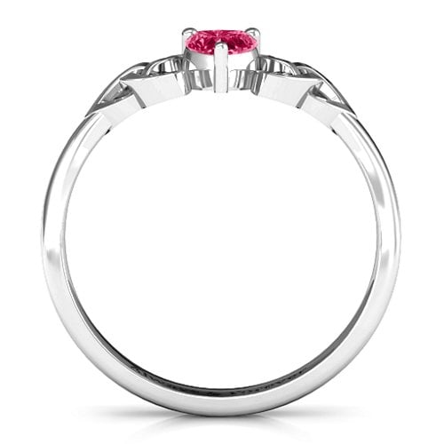 Trinity Knot Heart Crown Ring