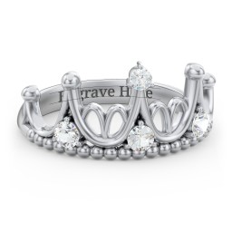 Like A Dream Tiara Ring in 925 Sterling Silver with Cubic Zirconia